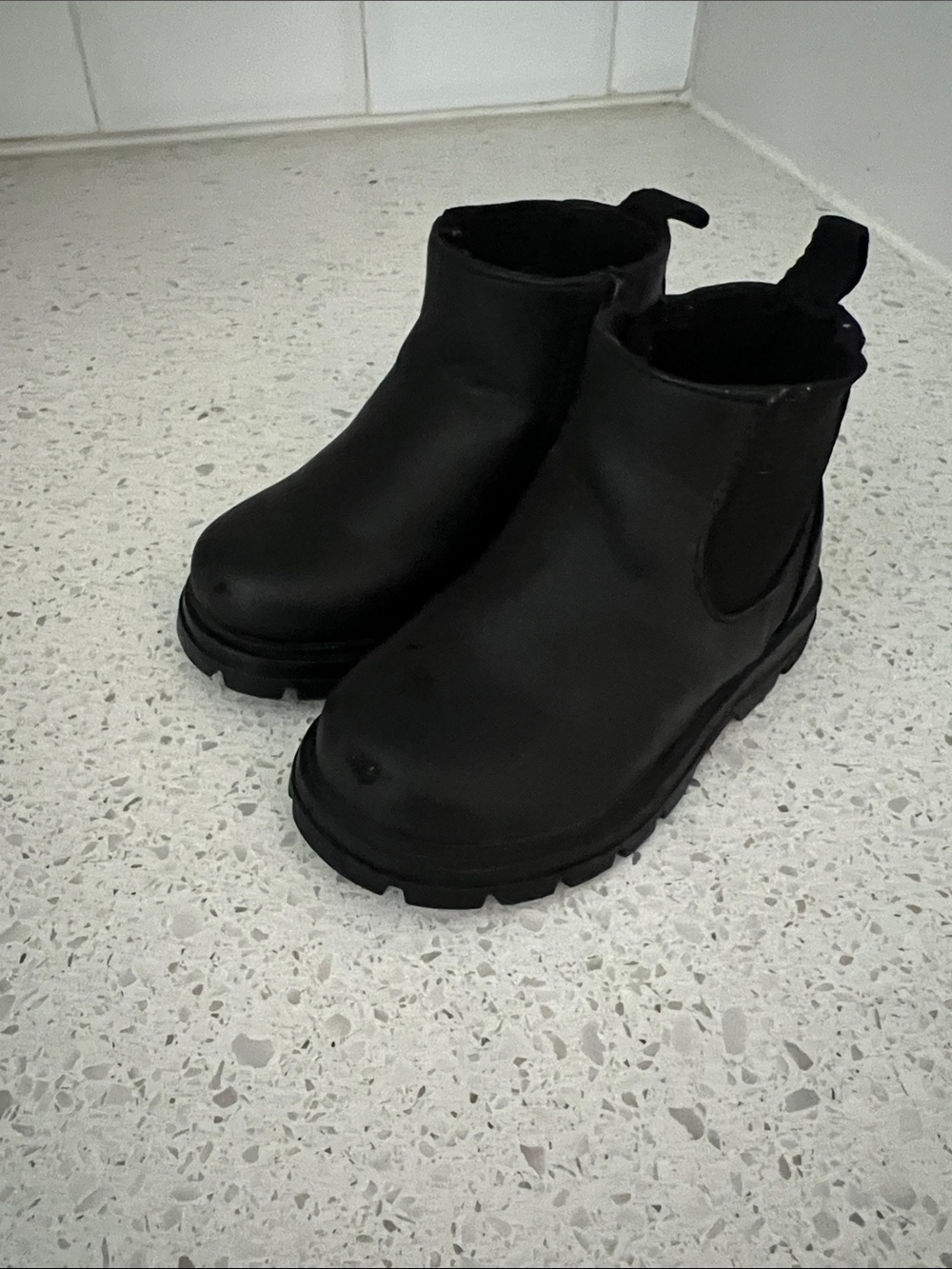 Zara toddler Black Chelsea Boots - Classic Slip-On Style